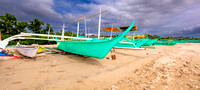Docked Fishing Boats - Laiya Beach, San Juan Philippines